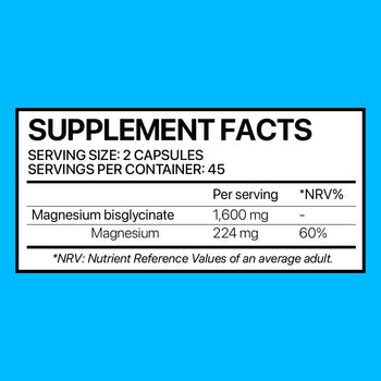 Muscle Rulz Magnesium Bisglycinate 90 Capsule